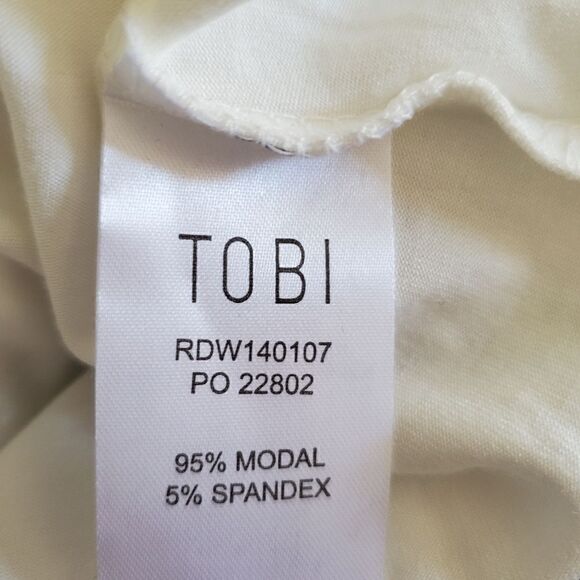 Tobi White Stretch Mini Dress NWT - Picture 8 of 8